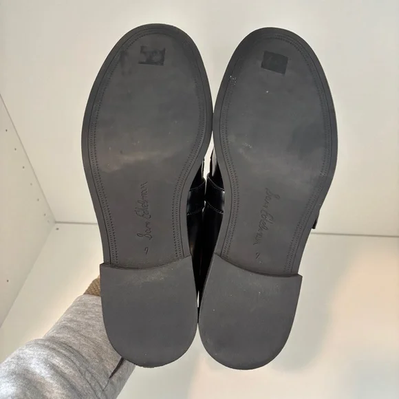 Sam Edelman Elaina Black Loafers 7 - Picture 9 of 11